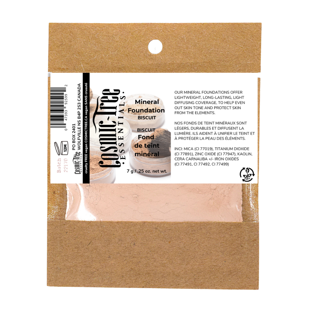 Loose Mineral Foundation in Biscuit